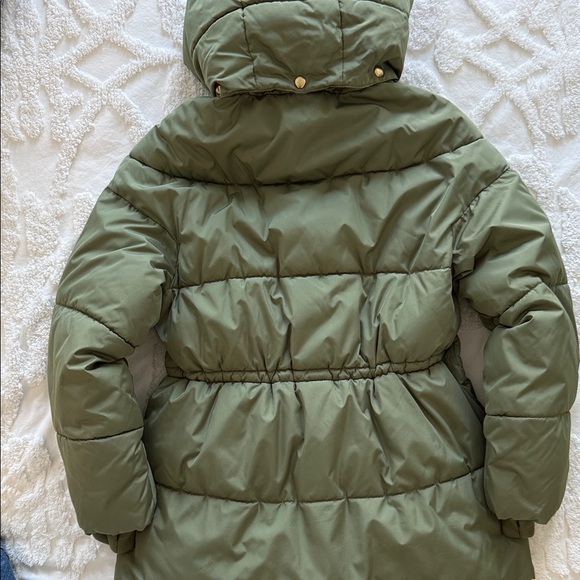 J. Crew Sage Green Women's Puffer Coat - Picture 9 of 11